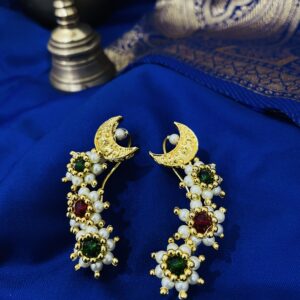 Earcuff with attached ear rings