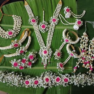 Real Flower Full Jewellery Set