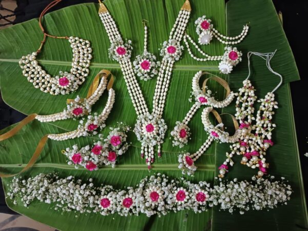 Real Flower Full Jewellery Set