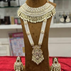 layered White Bead design Set