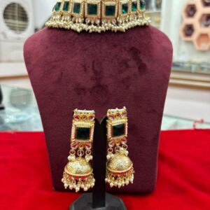 Choker Necklace with Jhumka