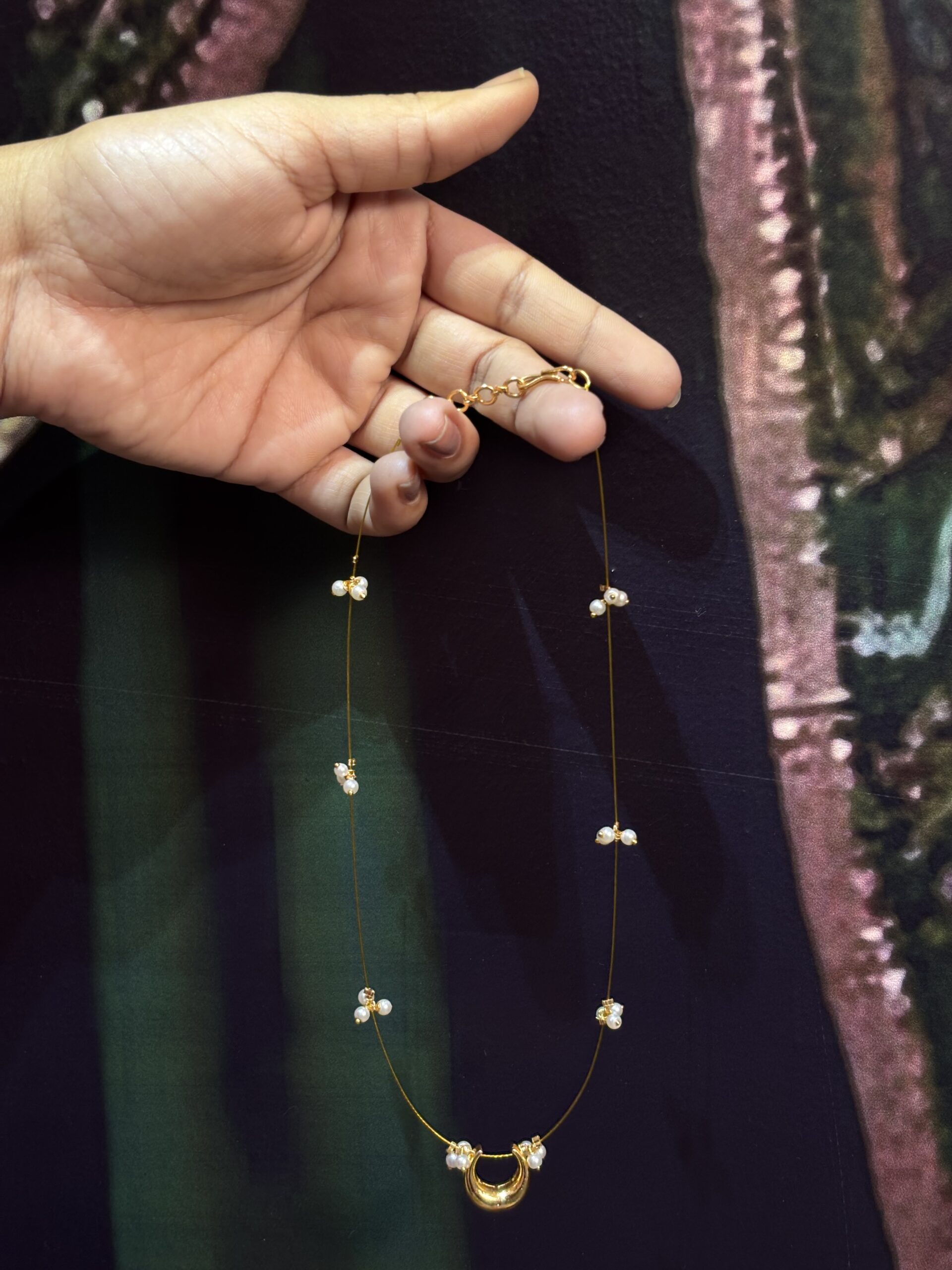 Invisible Chandra necklace