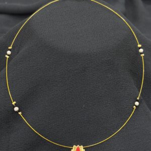 Invisible Minimal lotus mangalsutra