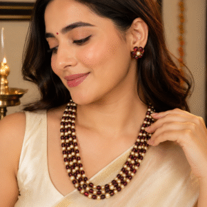 3 Layer Swarovski Pearls Mala
